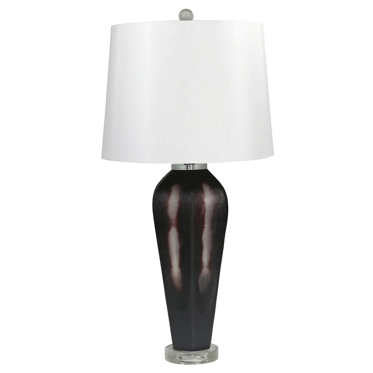 Sagebrook Home Art Glass 33`` Table Lamp, Purple