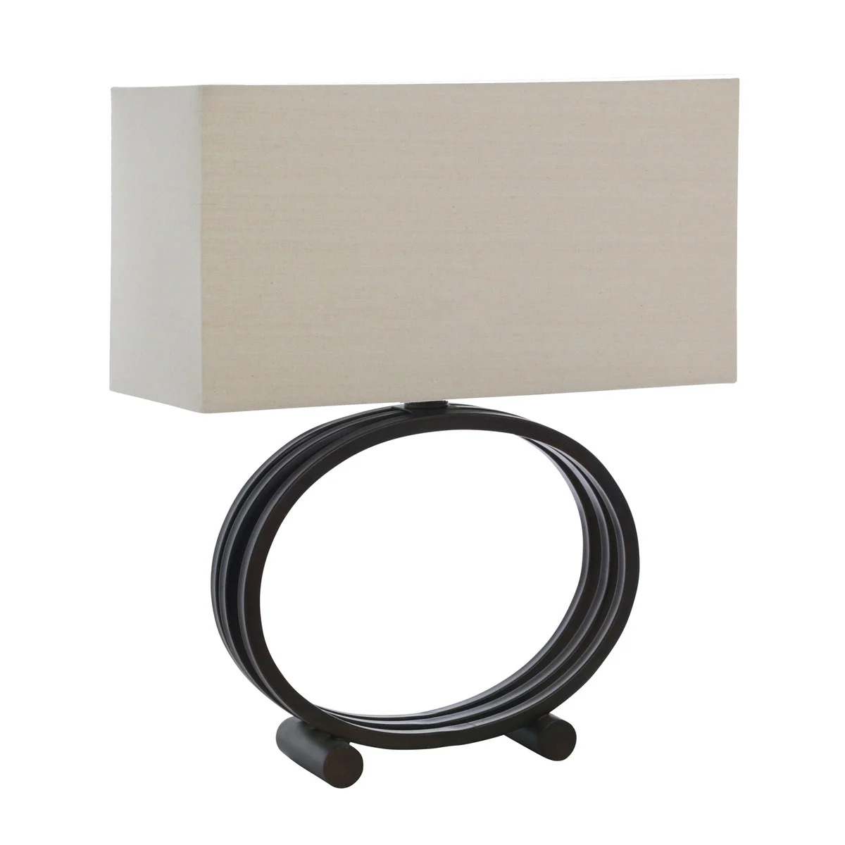 Sagebrook Home Metal 25`` Circle Table Lamp, Bronze