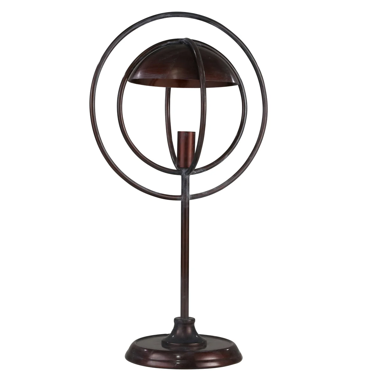 Sagebrook Home Metal 24`` Art Deco Table Lamp,Antique Copper