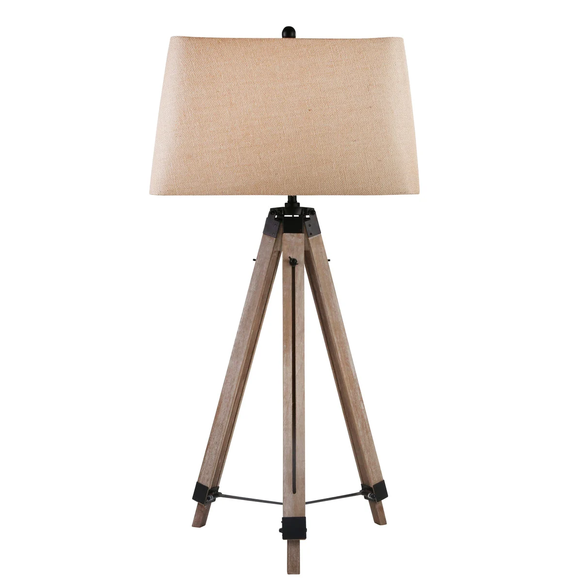 Sagebrook Home Wood 59`` Tripod Floor Lamp, Brown
