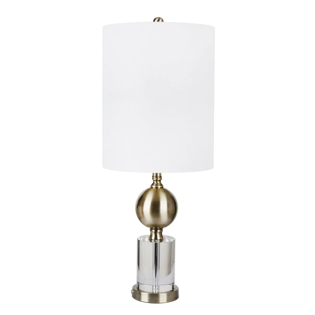 Sagebrook Home Crystal/Metal 30`` Table Lamp, Clear/Gold
