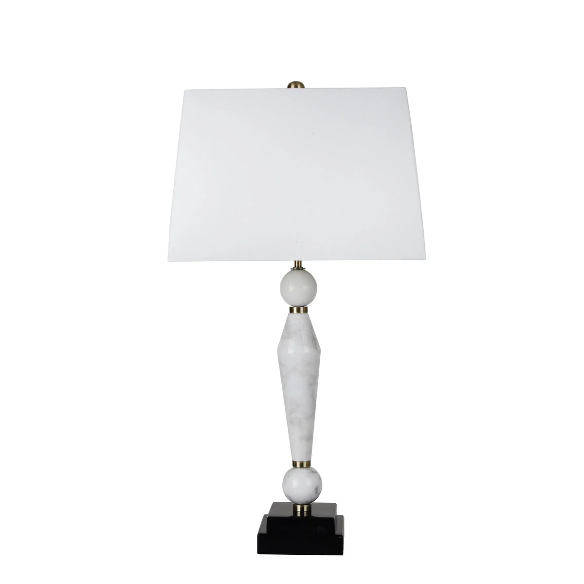 Sagebrook Home Marble 30`` Table Lamp, White