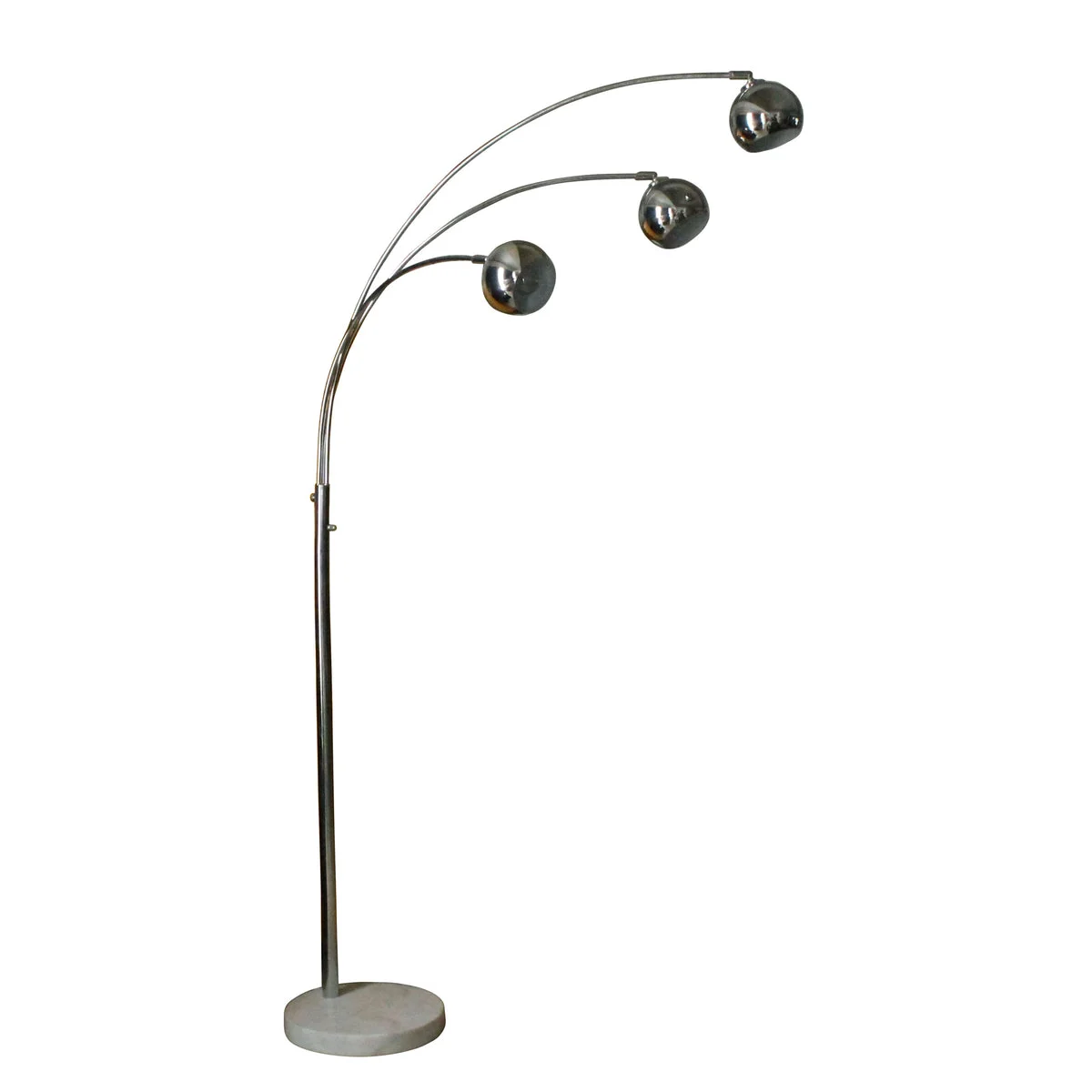 Sagebrook Home Metal 79`` Triple Dome Floor Lamp W/ Marble Base, S