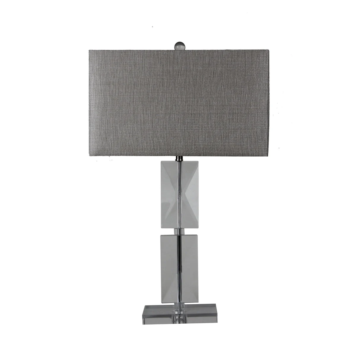 Sagebrook Home Crystal 30`` Table Lamp, Clear/Gray