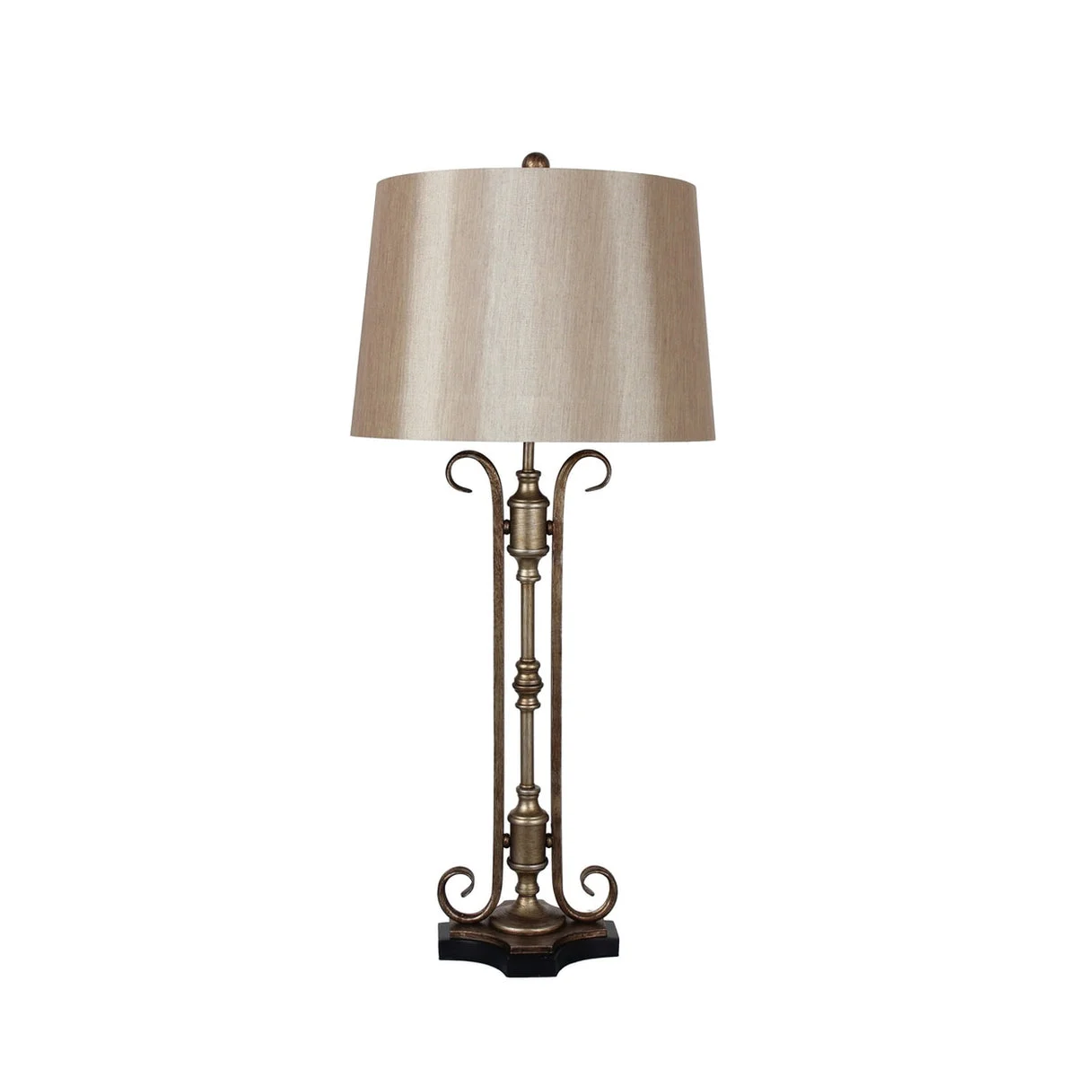 Sagebrook Home Metal 36`` Art Deco Table Lamp, Bronze