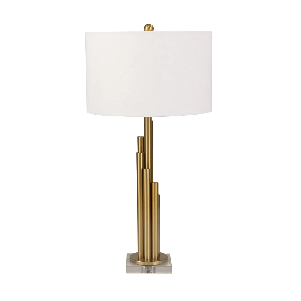 Sagebrook Home Metal 32`` Art Deco Table Lamp,Gold