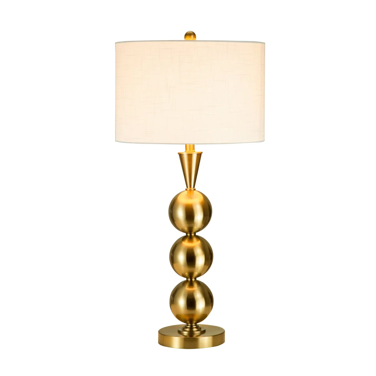Sagebrook Home 50357 33" Metal Triple Ball Table Lamp, Gold