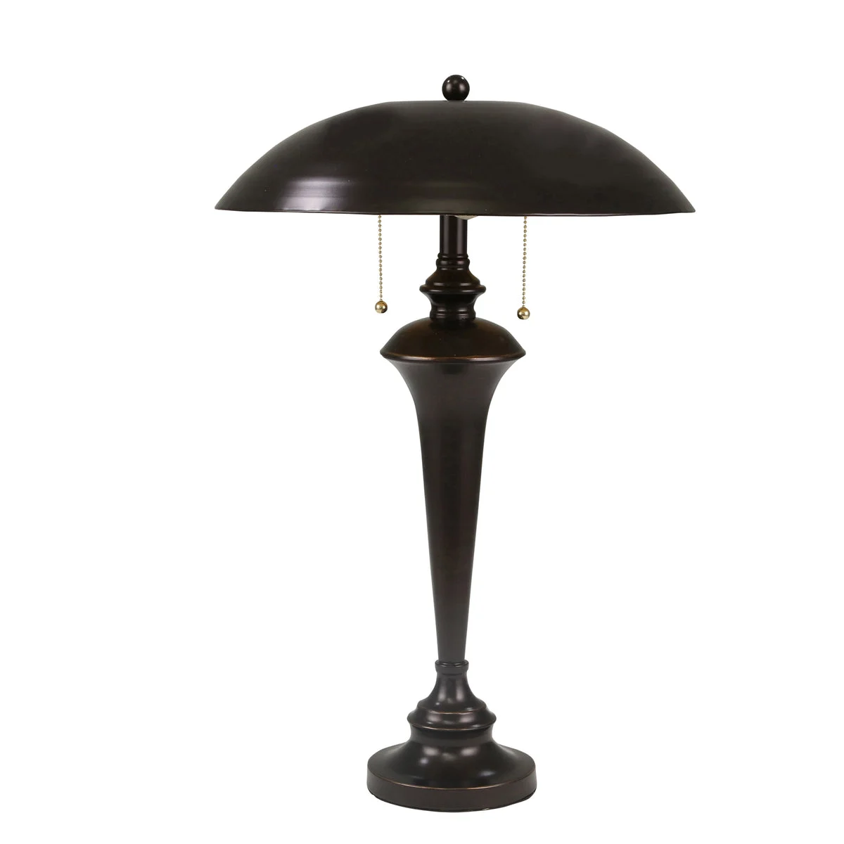 Sagebrook Home Metal 27`` Dome Shade Table Lamp, Black