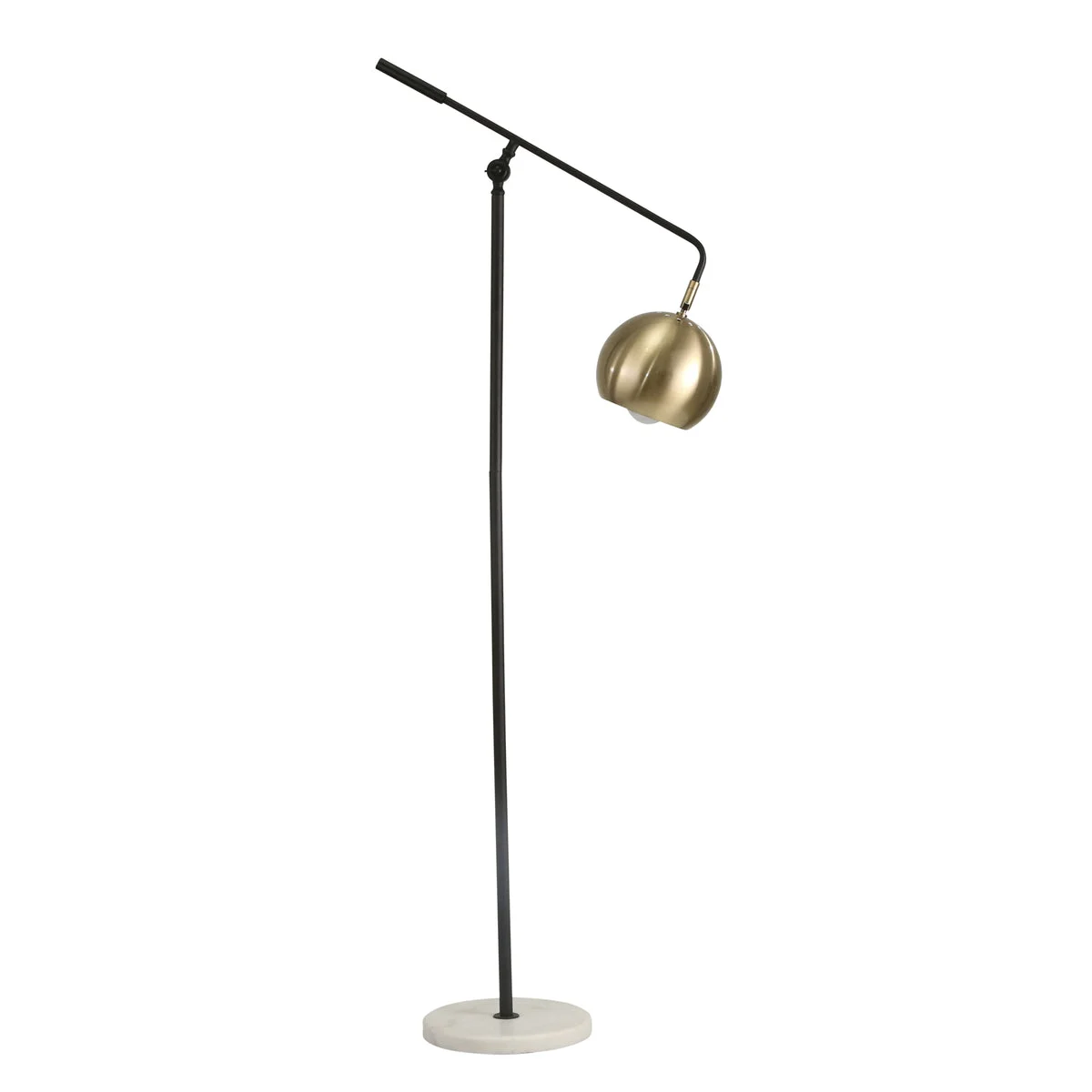 Sagebrook Home Metal 59`` Swing Arm Floor Lamp, Black