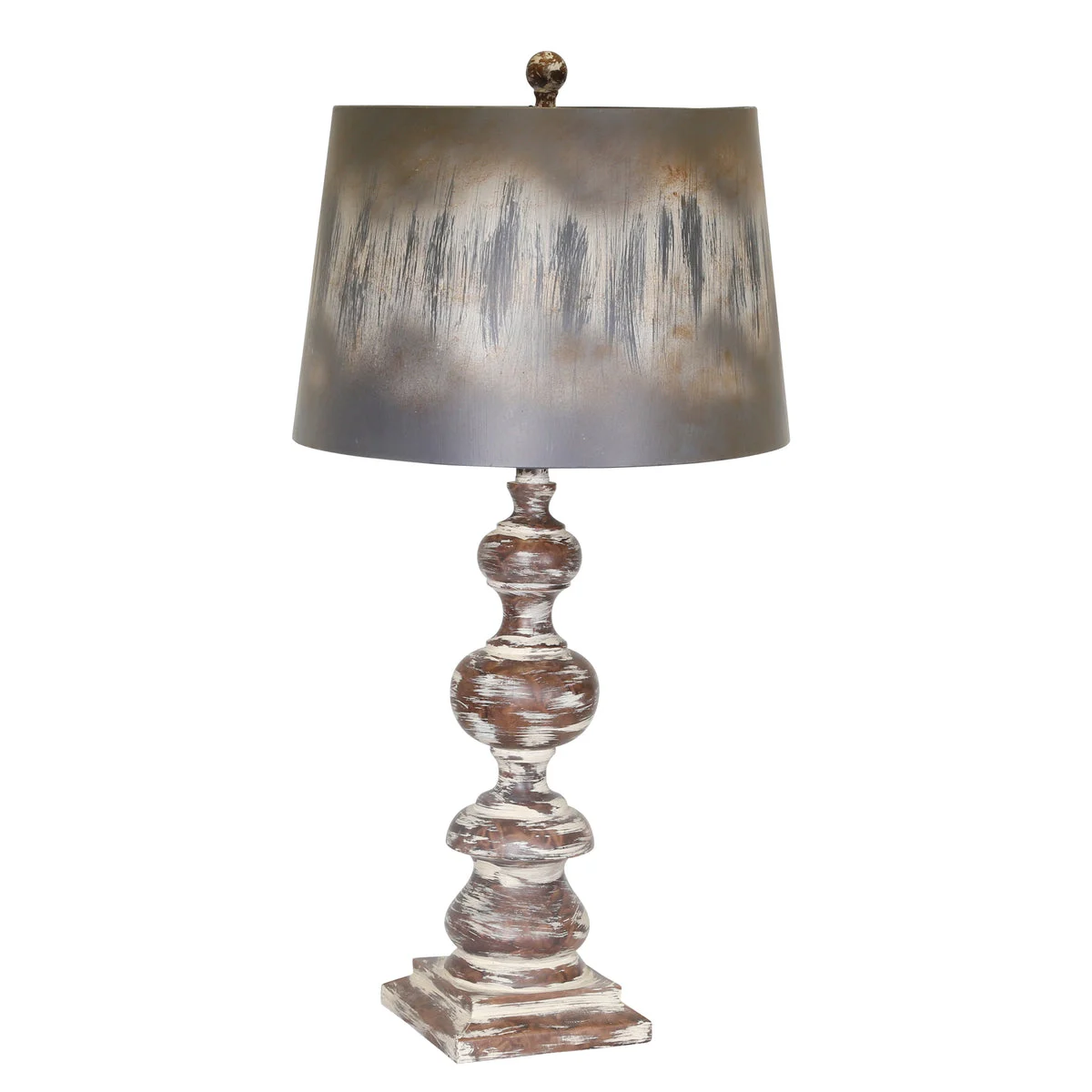 Sagebrook Home Resin 31`` Table Lamp, W/ Weathered Shade, Antique