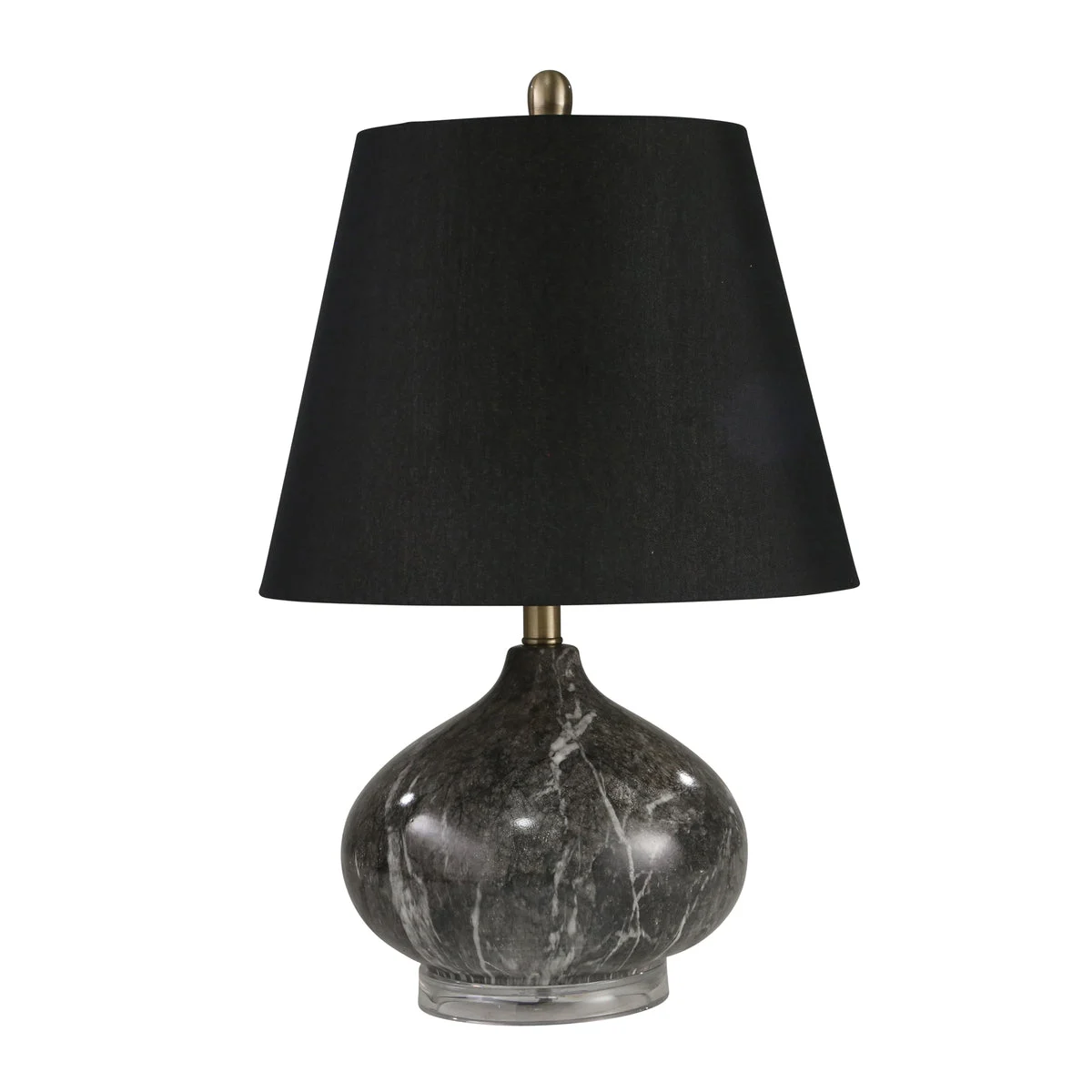 Sagebrook Home Resin 25`` Marble Look Table Lamp, Gray