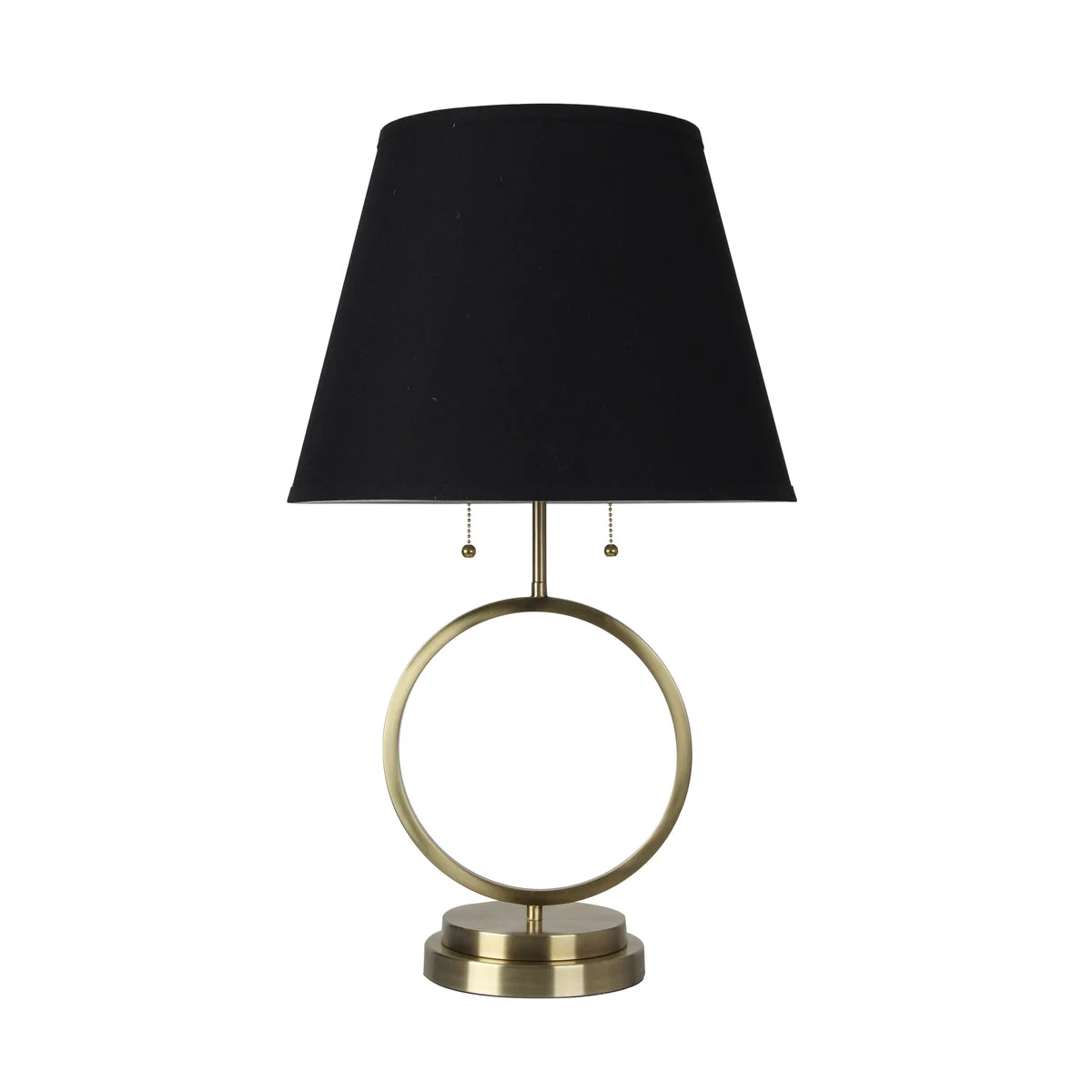 Sagebrook Home Metal 28`` Circle Table Lamp, Gold