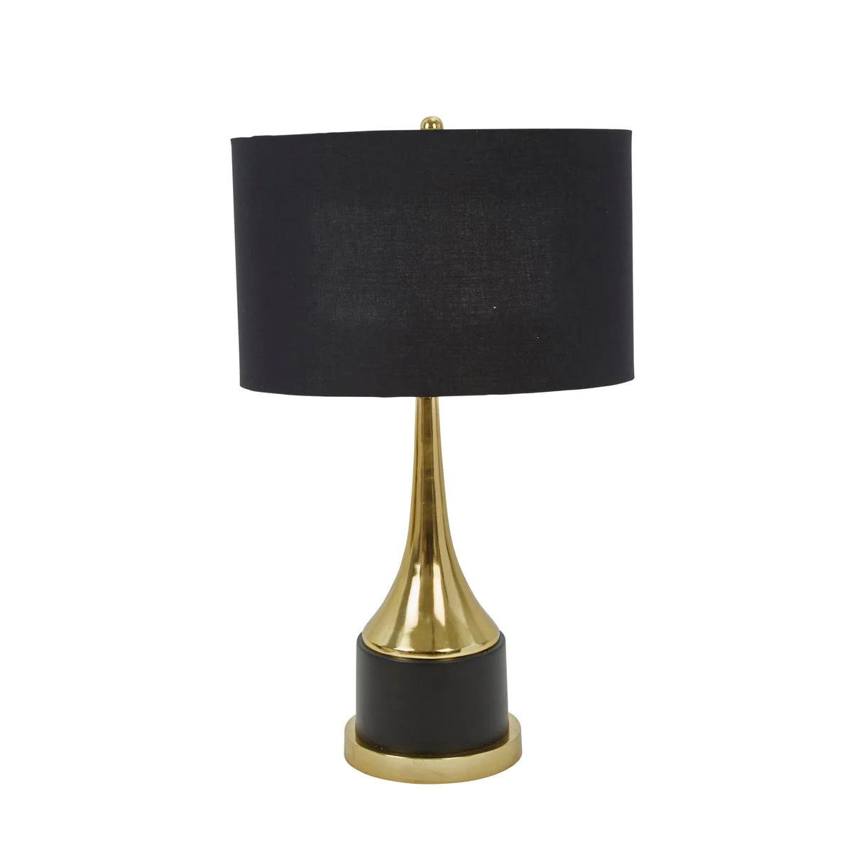 Sagebrook Home Metal 28`` Trumpet Table Lamp, Gold/Black