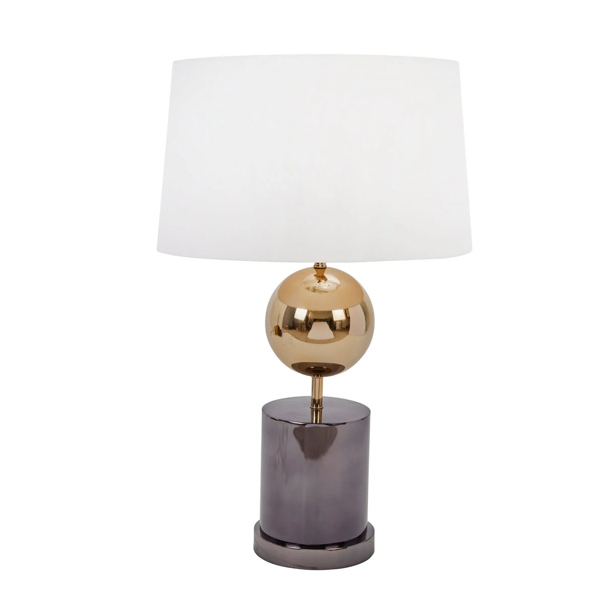 Sagebrook Home Marble Base 24`` Table Lamp W/Metal Orb, Gold