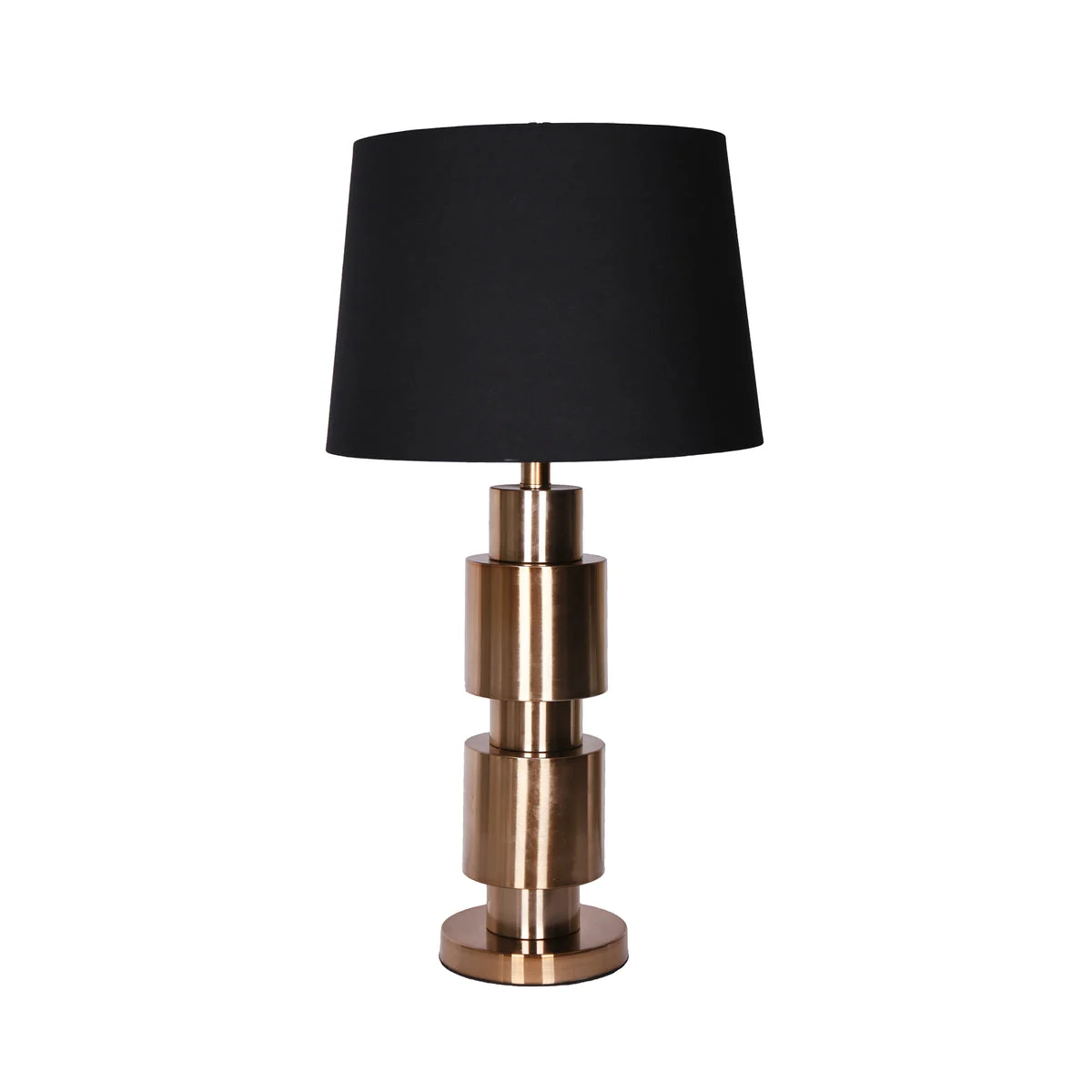 Sagebrook Home Metal 28`` Stacked Cylinder Table Lamp, Gold