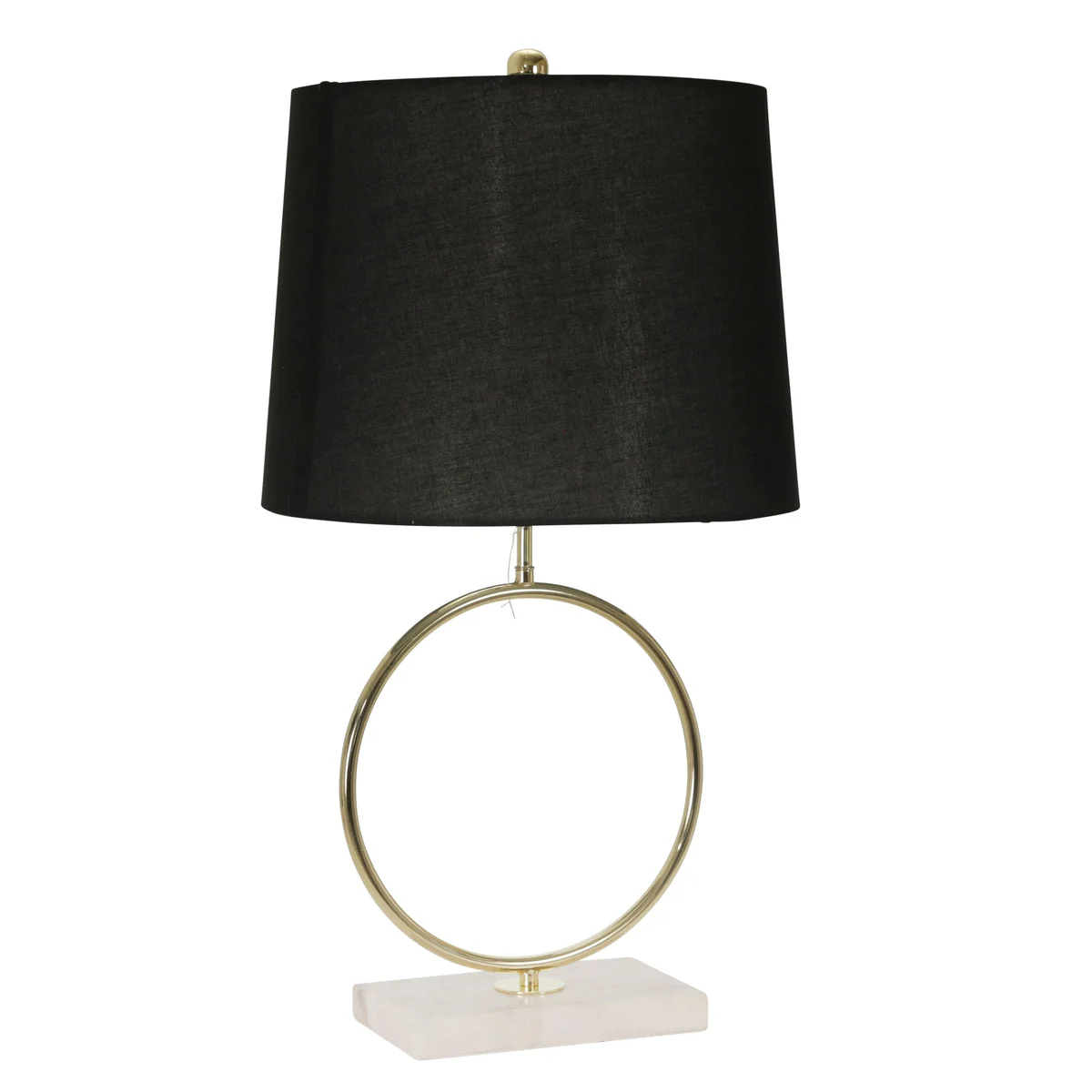 Sagebrook Home Metal 27.5`` Ring Table Lamp W/Marble Base, Gold