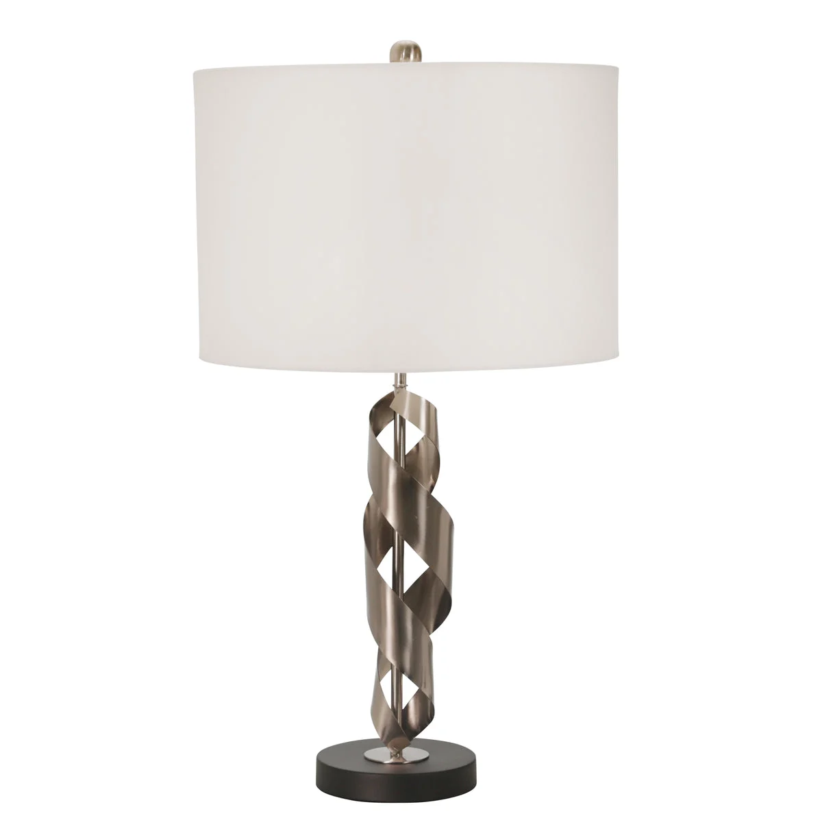 Sagebrook Home Metal 28`` Abstract Looped Table Lamp, Silver