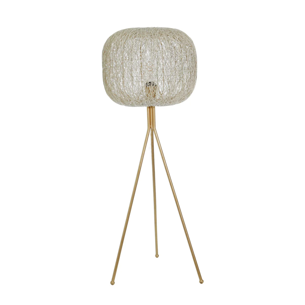 Sagebrook Home Metal 44`` Sphere Bird`S Nestlamp, Gold