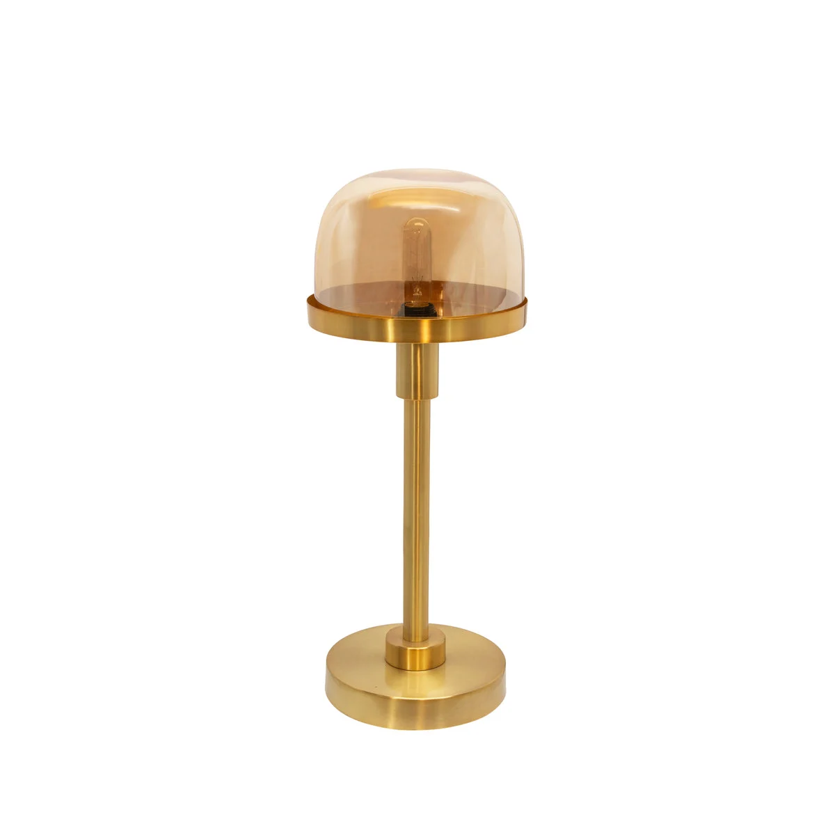 Sagebrook Home Glass 25`` Dome Table Lamp, Gold Kd