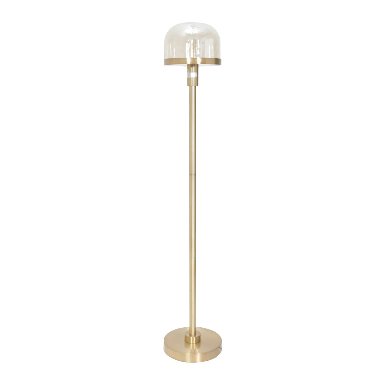 Sagebrook Home Glass 59`` Dome Floor Lamp, Gold Kd