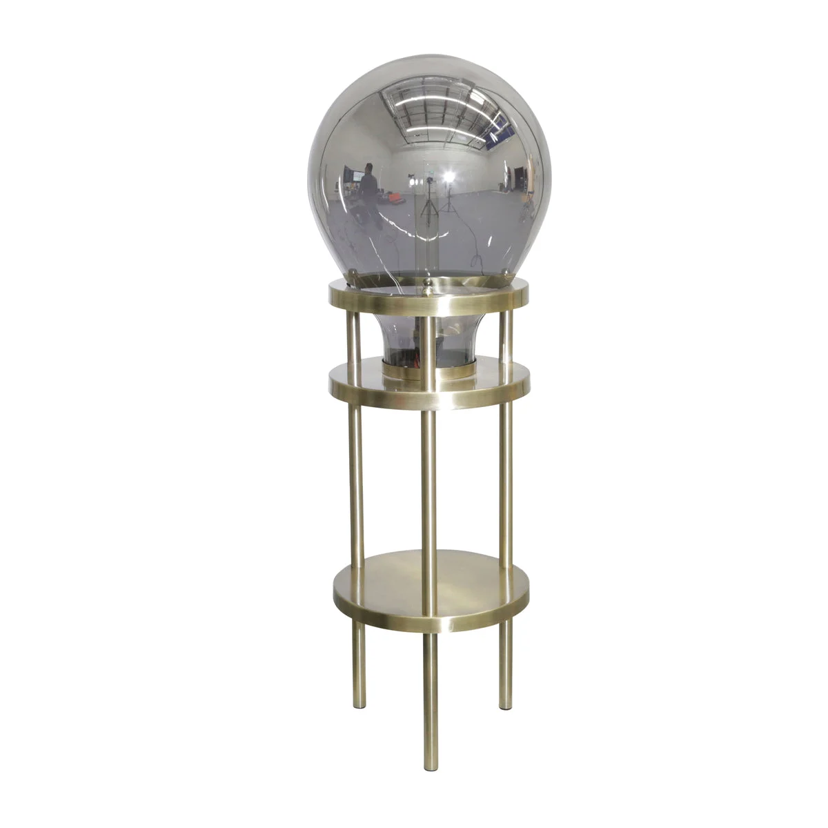 Sagebrook Home 50583-01 31" Metal/Glass Bulb Table Lamp, Black/Gold-Kd