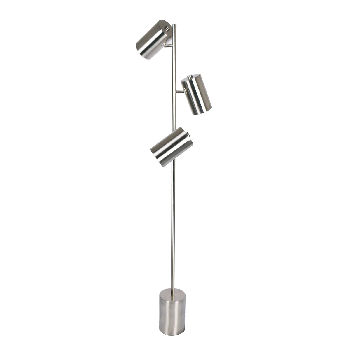 Sagebrook Home Metal 63`` 3 Light Floor Lamp, Silver - Kd