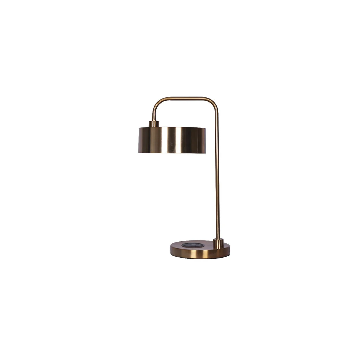 Sagebrook Home 50621 18" Metal Desk Lamp with Usb & Wireless Charger, Gold
