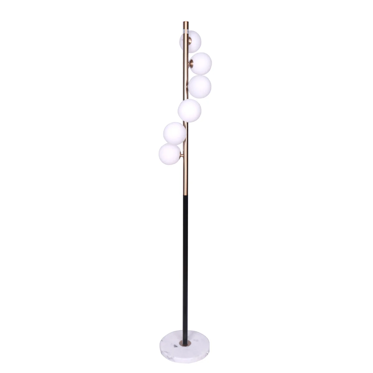 Sagebrook Home 62`` 6 Light Floor Lamp W/Bulbs, Gold/Black - Kd
