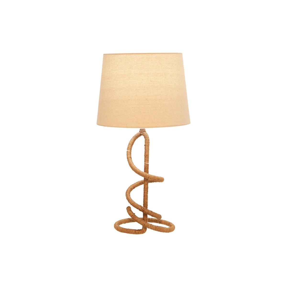 Sagebrook Home 50629 24" Metal/Rope Twist Table Lamp, Brown