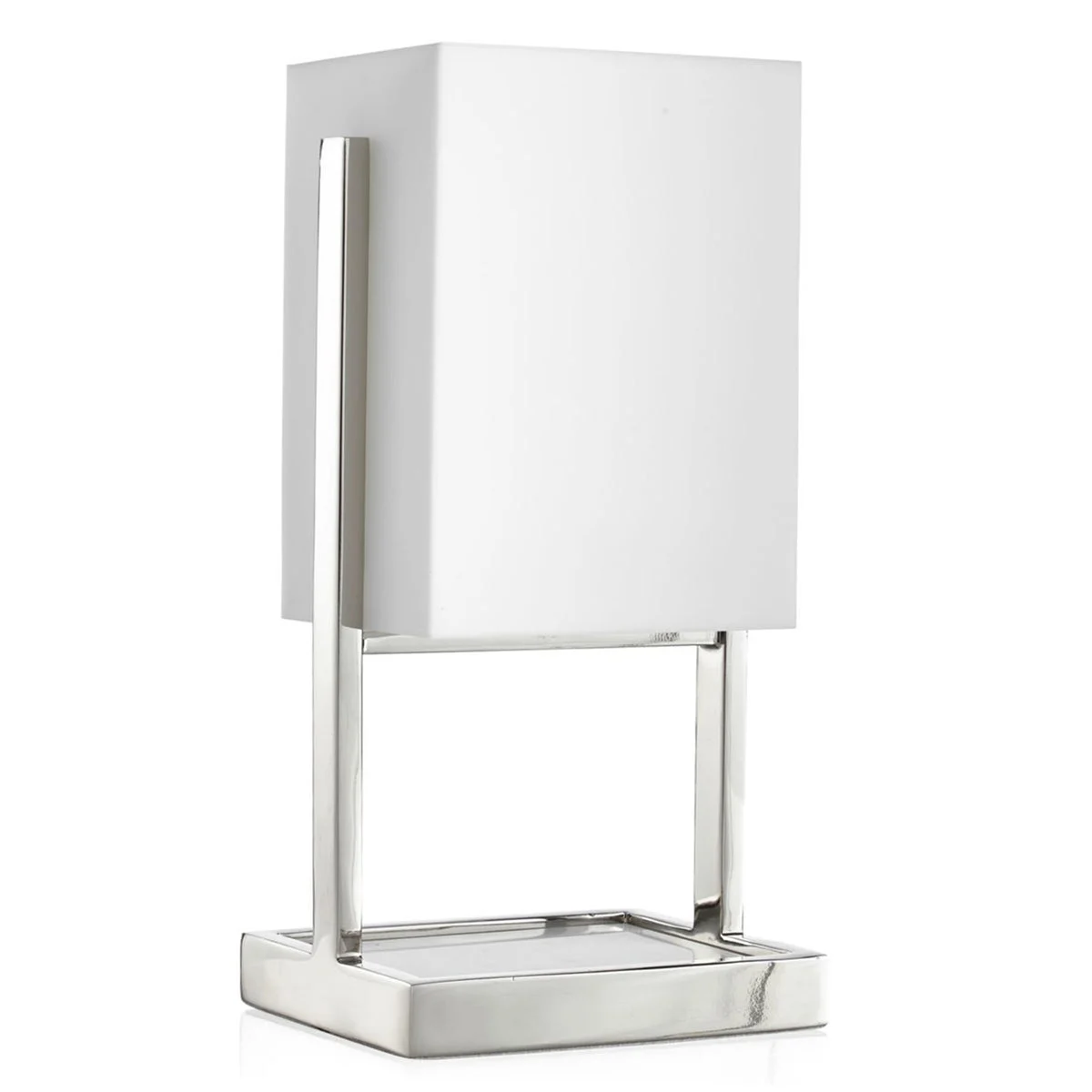 Sagebrook Home 50631 18" Metal Table Lamp with Marble Base, Silver