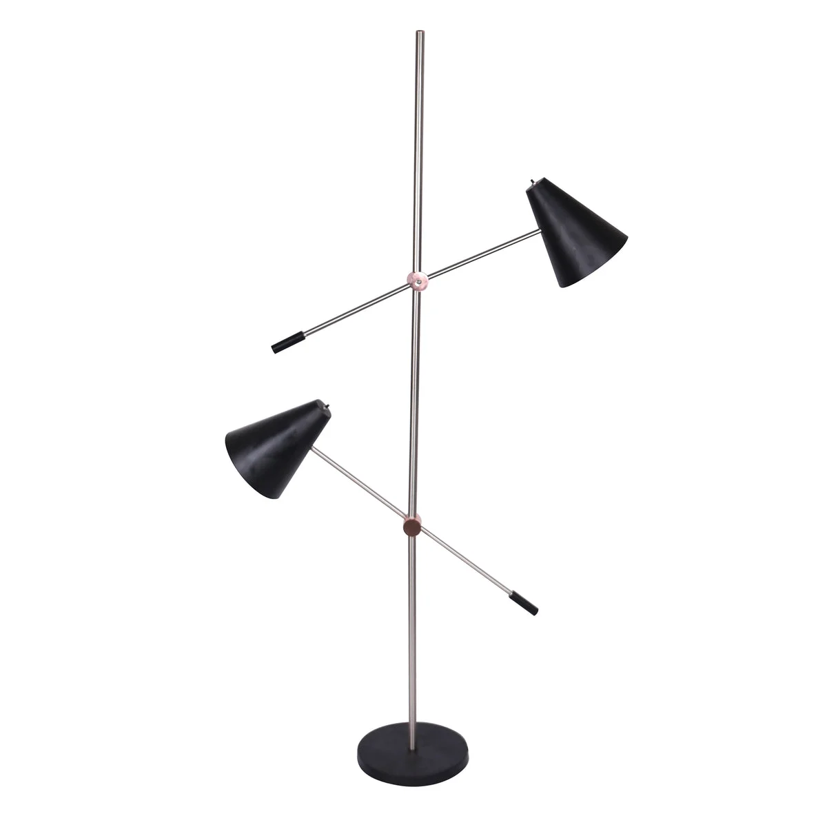 Sagebrook Home 50645 60" Metal 2 Light Floor Lamp, Black - Kd