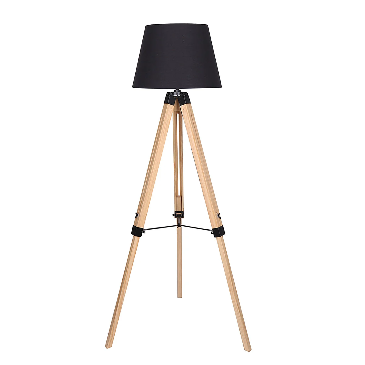 Sagebrook Home Wood 55`` Tripod Floor Lamp, Brown - Kd