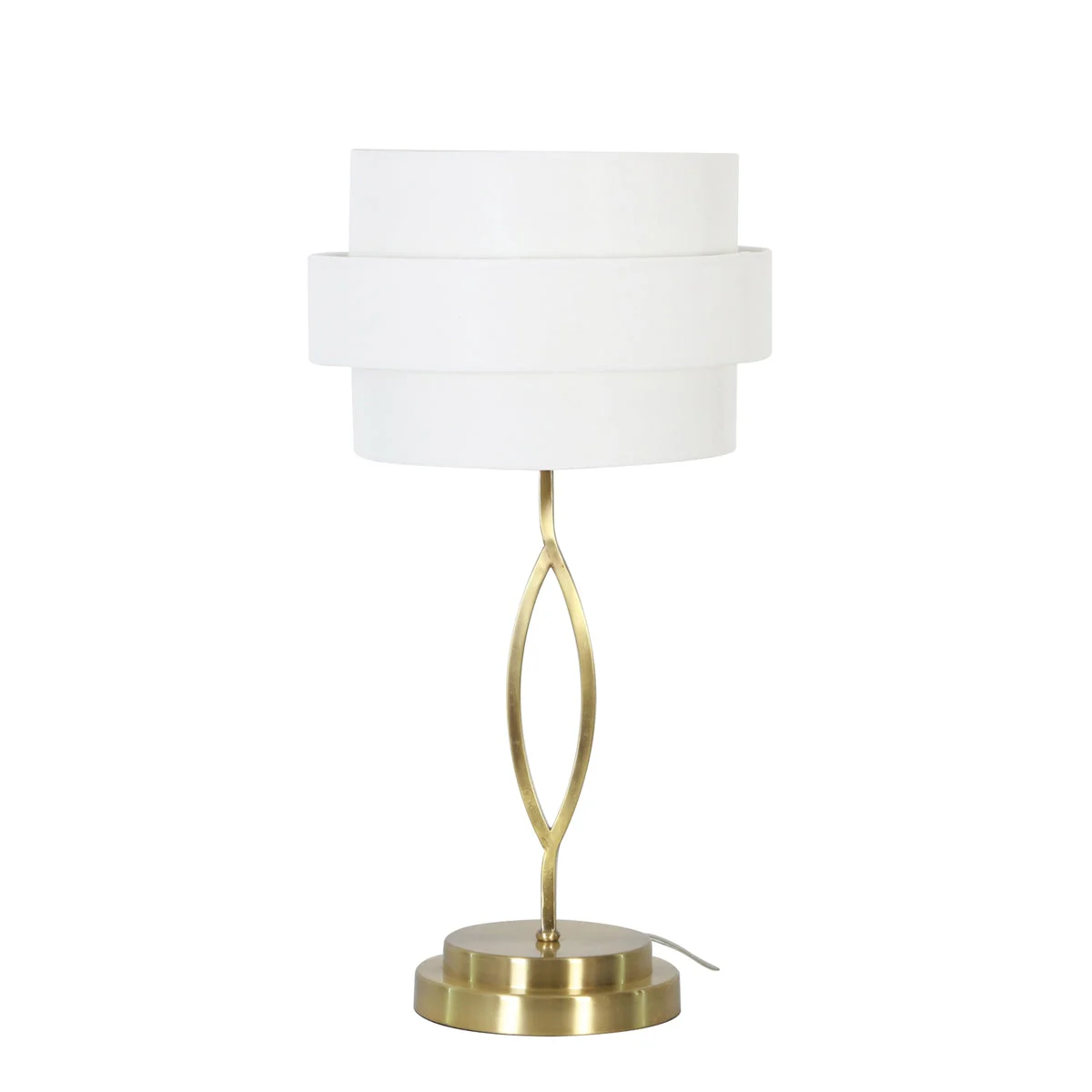 Sagebrook Home Metal 28`` Layered Shade Table Lamp, Gold