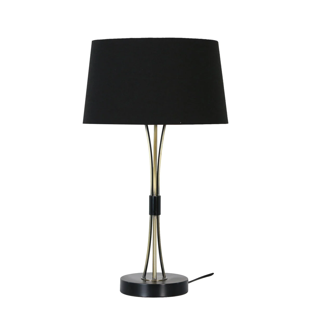 Sagebrook Home 50655 26" Metal Orb Table Lamp, Gold/Black