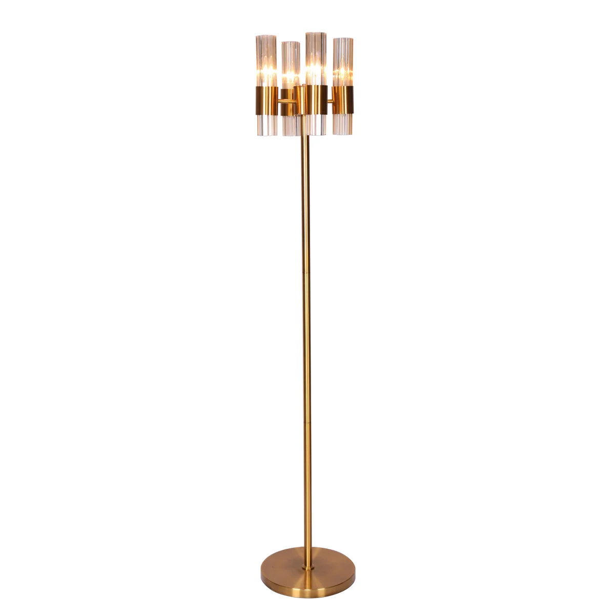 Sagebrook Home Glass Floor Lamp