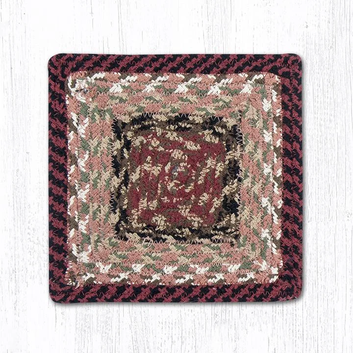 Earth Rugs C-19 Burgundy/Mustard Rectangle Table Runner 13``x36``