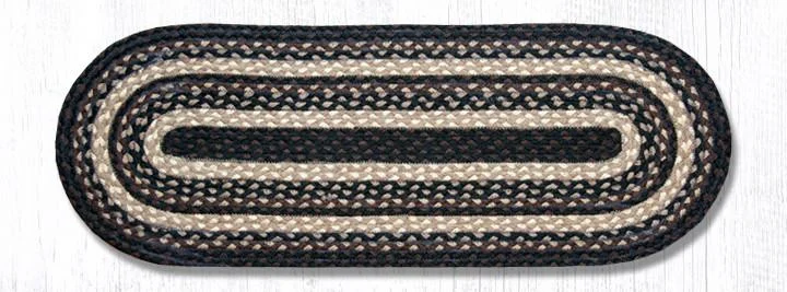 Earth Rugs C-313 Mocha/Frappuccino Jute Table Runner 13``x36``