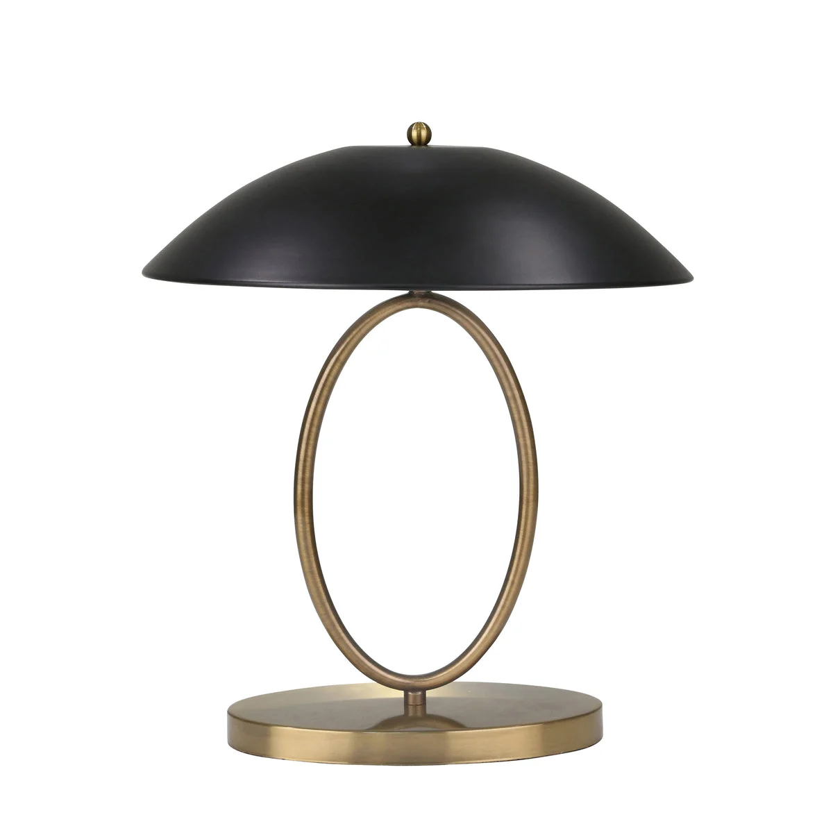 Sagebrook Home Metal 19`` Open Oval Table Lamp, Gold