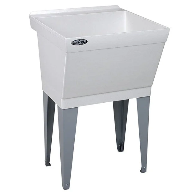 Utilatub Durastone 23"W x 23-1/2"D Floor-Mount Laundry/Utility Tub