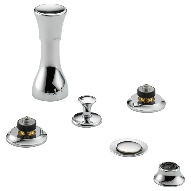 Rook Two Handle Widespread Bidet Faucet without Handles
