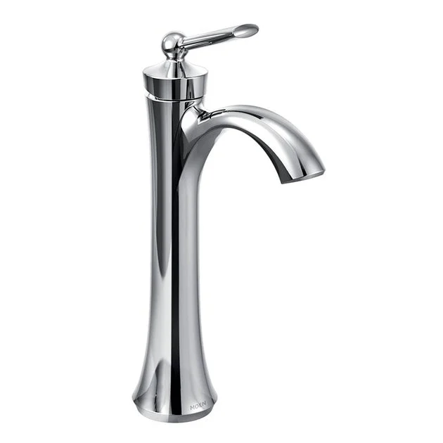 Wynford Single Handle High-Arc Vessel Sink Faucet without Pop-Up Drain