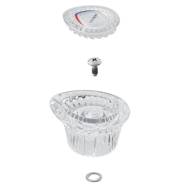 Replacement Clear Acrylic Knob Handle Kit for Chateau Bathroom Sink Faucet
