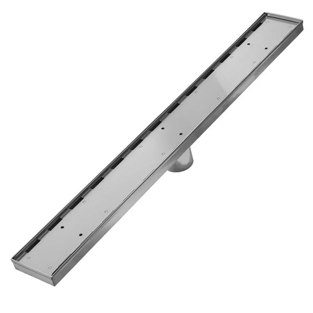 Delmar Series Mist Line Linear Drain 28" x 3-3/8"