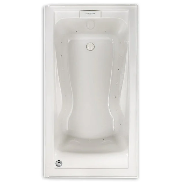 Evolution 60"L x 32"W Integral Apron Whirlpool Bathtub with EverClean/Left-Hand Drain