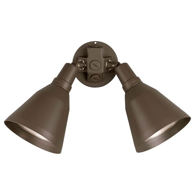 Two-Light Adjustable Swivel Flood Light