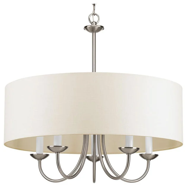 Five-Light Drum Shade Chandelier