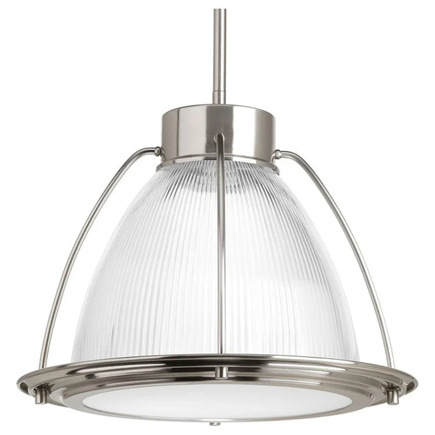 Prismatic Glass Single-Light LED Pendant