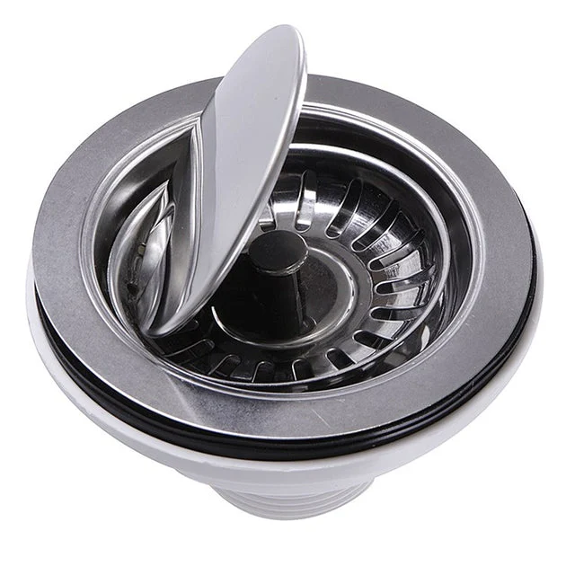 Premium Flip-Top Crumb Cup Kitchen Drain