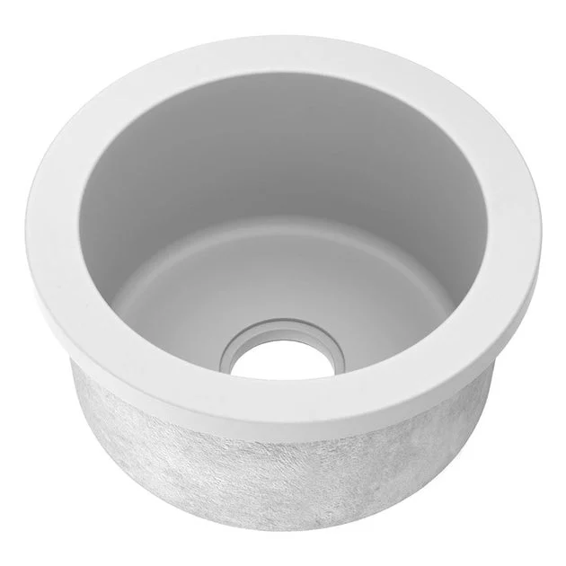 Olivos 16" Single Bowl NativeStone Round Bar/Prep Sink