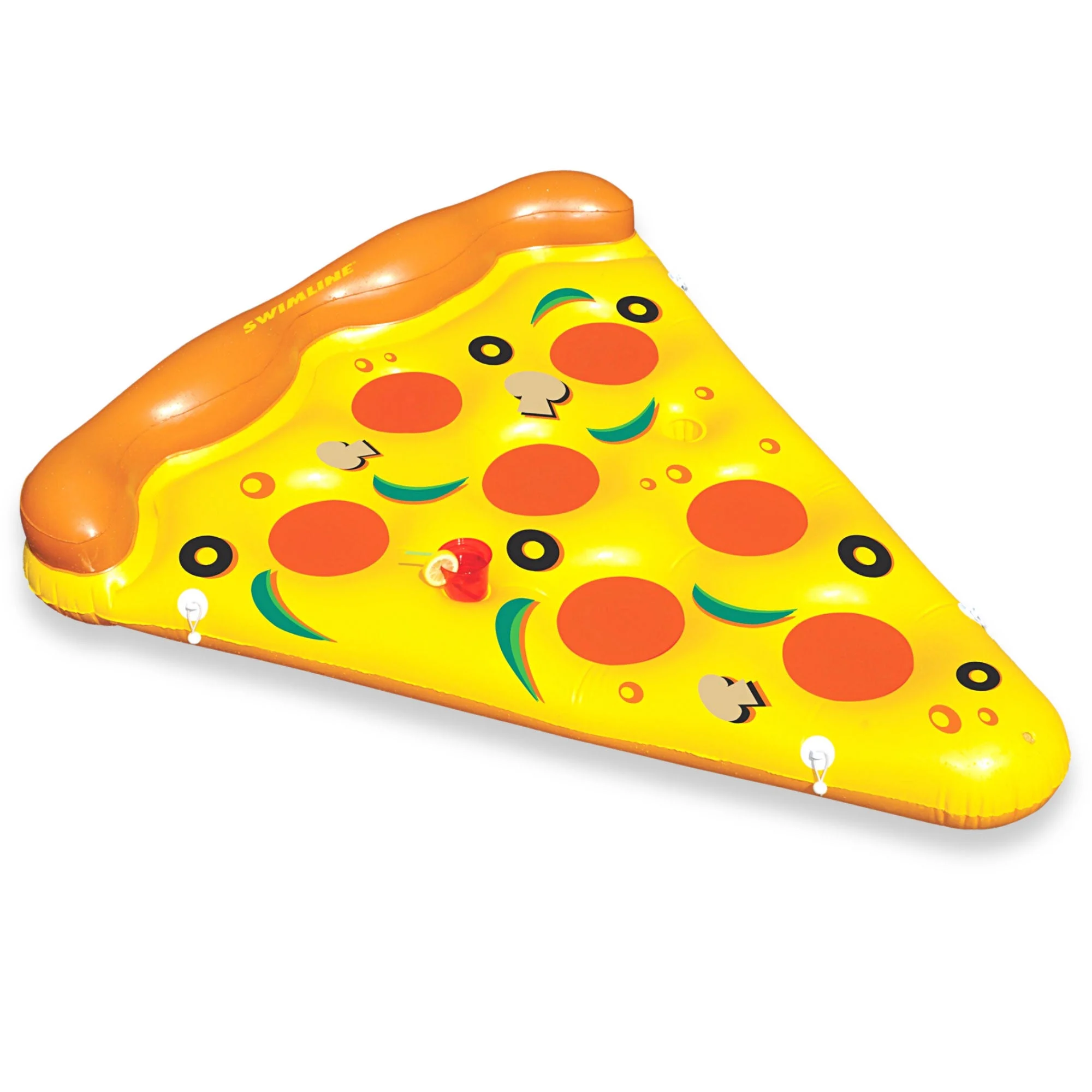 Swimline Giant 72" Inflatable Pizza Slice Swimming Pool Floating Water Raft